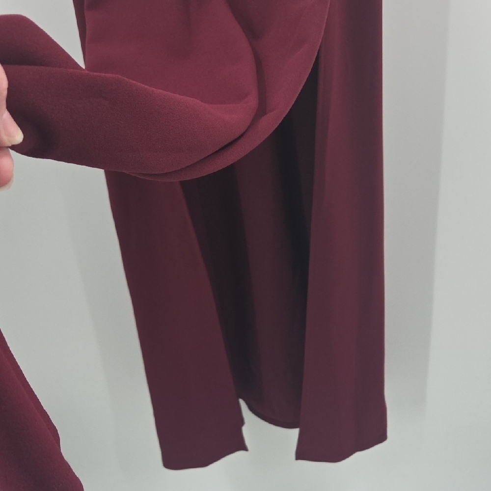 Chic Plum Maxi Dress With Dual Side Slits NWT - Picture 10 of 16